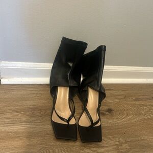 Chic Black Women's Heeled Sandals